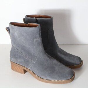Lucky Brand Charcoal Suede Ankle Booties
